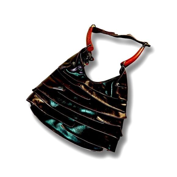 GUCCI - Vintage Burgundy Leather Purse - Picture 1 of 11